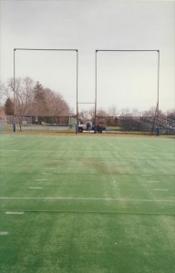 Part of the football stadium.